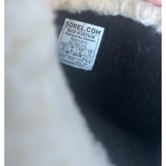 Sorel Children’s Sz 10 Yoot Pack Winter Snow Boots Nylon Black New - Picture 9 of 9